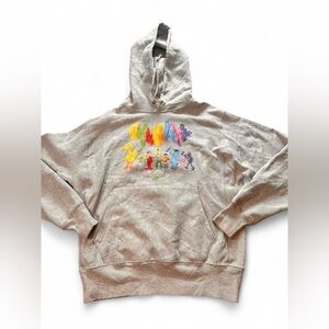 Champion Men’s Reverse Weave Natural Sesame Street Gray Hoodie Size Medium